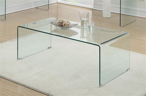 Contemporary Clear Coffee Table Hyme Furniture