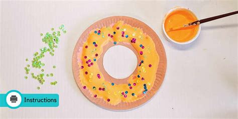 Paper Plate Doughnut Food Crafts Teacher Made Twinkl