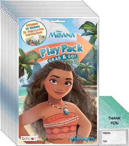 Paquete Party Favors Bendon Disney Moana Play Packs X Meses Sin Inter S