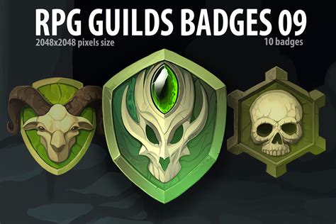 Rpg Guilds Badges D Icons Unity Asset Store