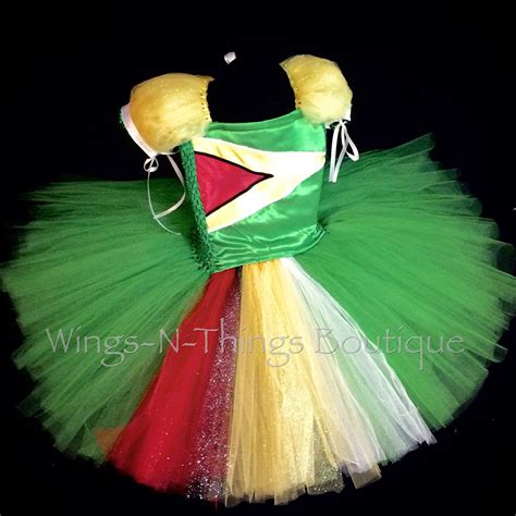 GUYANA PAGEANT DRESS Custom Flag Orders by wingsnthings13 on Etsy