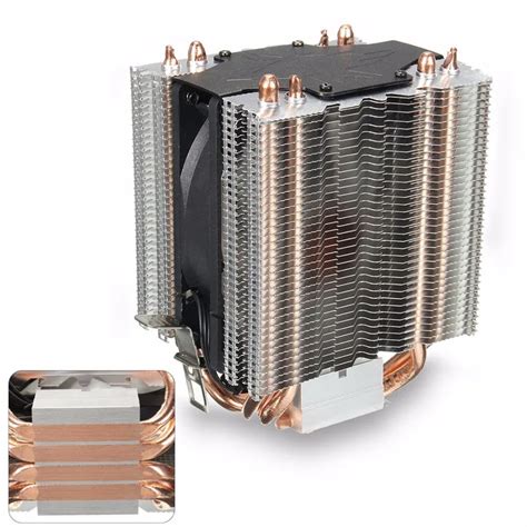 4 Heatpipe Radiator Quiet 3pin Cpu Cooler Heatsink For Intel Lga1150