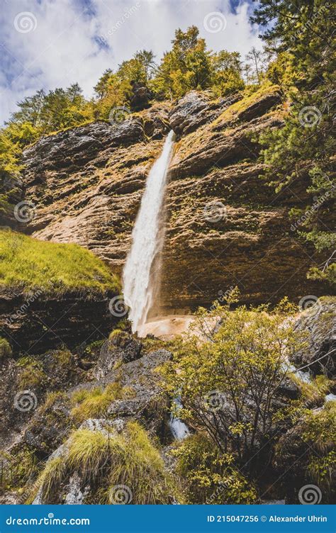 The Pericnik Slap Or Pericnik Fall Is Located In Triglav National Park