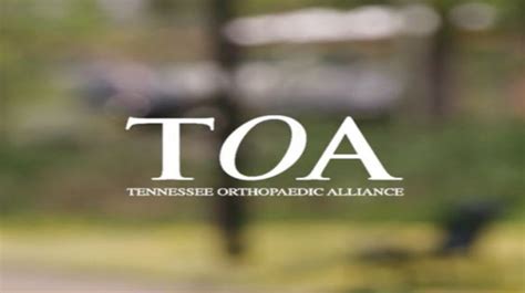 Videos Media Center Tennessee Orthopaedic Alliance Page