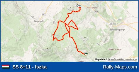 SS 8 11 Iszka Stage Map Rally Hungary 2024 ERC Rally Maps