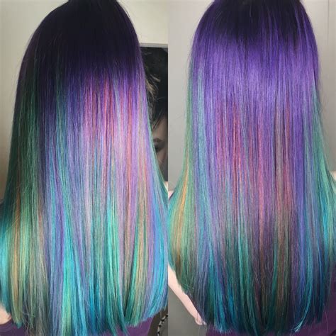 Mermaid Hair Tutorial Rainbow Hair Mermaid Hair Hair Tutorial