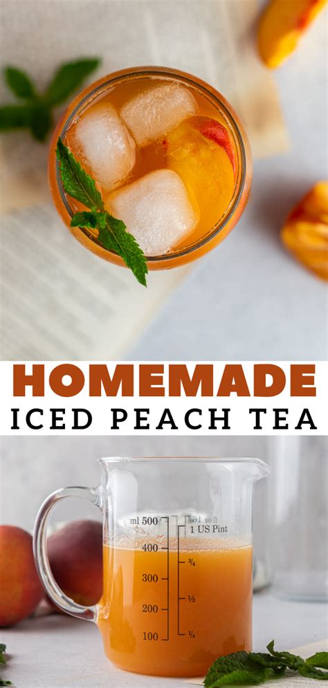 Refreshing 3 Ingredient Peach Iced Tea Recipe Lifestyle Of A Foodie