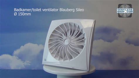 Badkamer Toiletventilator Blauberg Sileo Mm Ventilatieshop