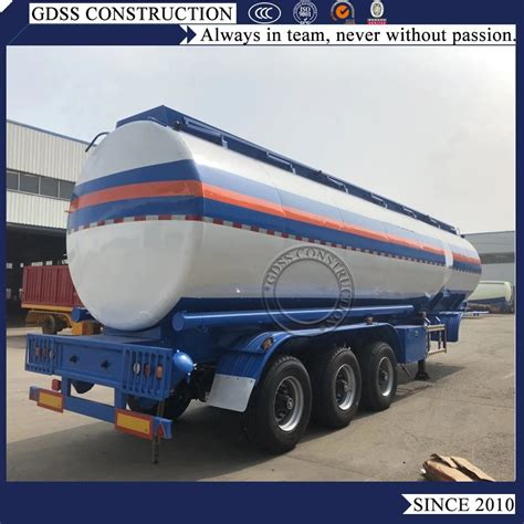 50000 Liters 3 Axle Tanker Semi Trailer Fuel Chemical Storage Tank