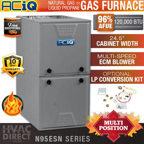 120 000 Btu 96 Aciq Heil Two Stage Natural Gas Or Propane Lp Furnace