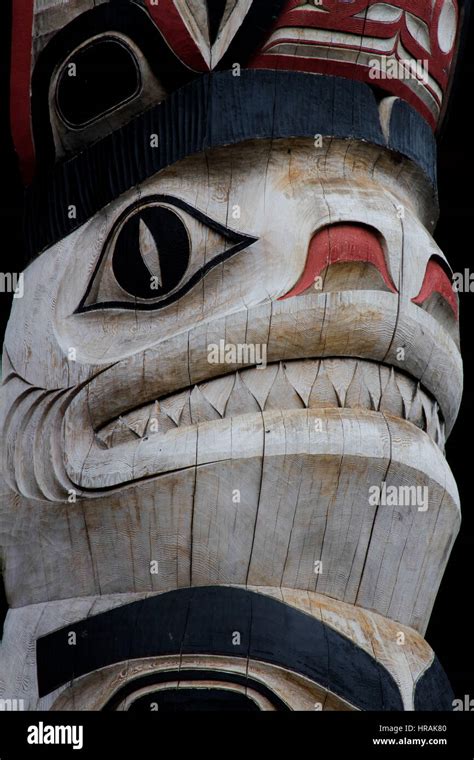 Alaskan inuit art from Ketchikan Stock Photo - Alamy