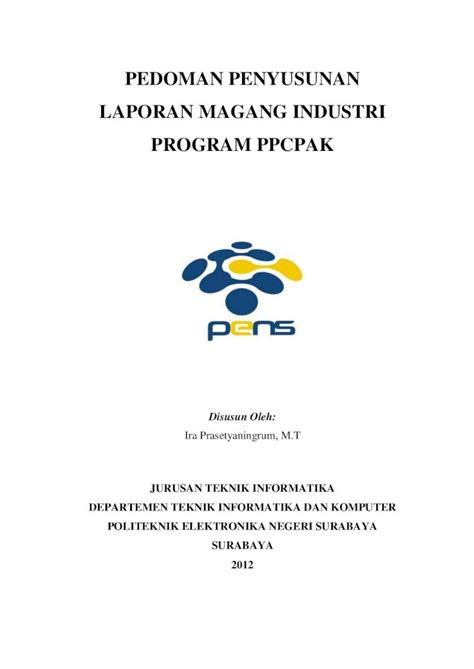 PDF PEDOMAN PENYUSUNAN LAPORAN MAGANG PDF Filetentang Pedoman