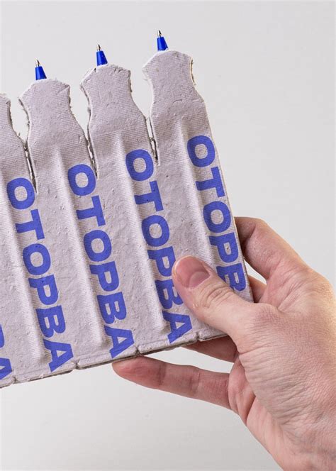 Студенческое портфолио / Оторва. Ручки из переработанной бумаги.