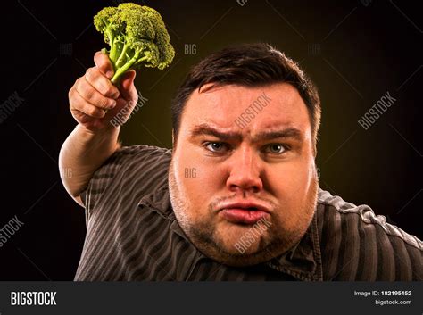 Diet Fat Man Eating Image & Photo (Free Trial) | Bigstock