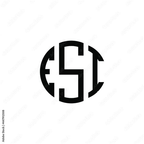 ESI letter logo design. ESI letter in circle shape. ESI Creative three ...