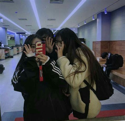 Ulzzang 3 Friends💙 Korean Best Friends Best Friends Aesthetic