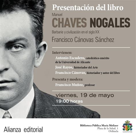 Orihuela evento Presentación del libro Manuel Chaves Nogales