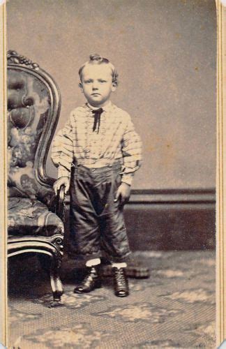 Vintage Civil War Era Cdv Of A Standing Young Boy In A Western Attire