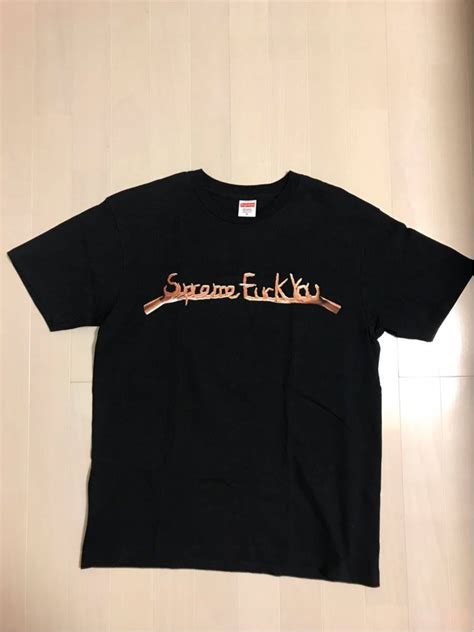 1円スタート最落なし オンライン購入 正規品 supreme Tシャツ fuck you tee 19ss シュプリーム Mサイズ 売買されたオークション情報yahooの商品情報を