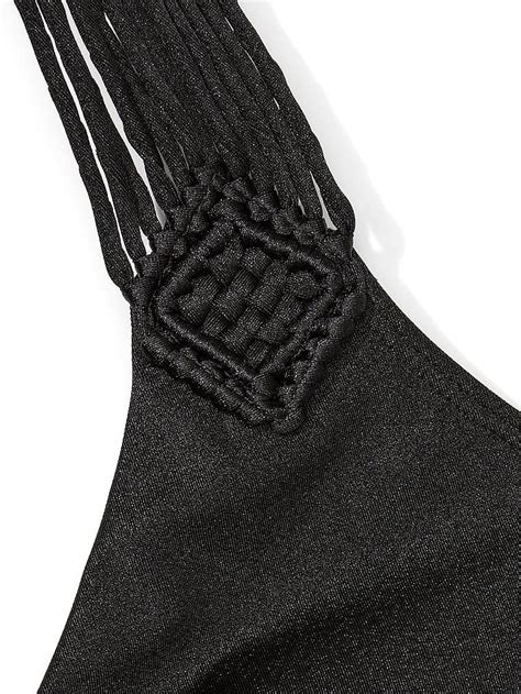 Makrome P Sk Ll Bralet Bikini St Siyah Victoria S Secret