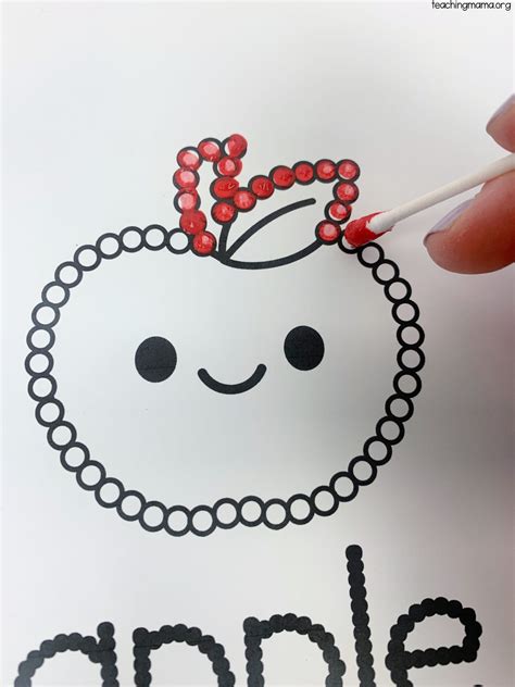 Fall Q Tip Painting Printables Teaching Mama