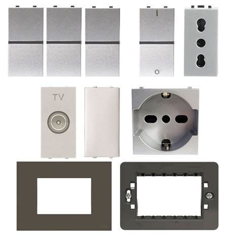 Abb Zenit Kit Starter Home silver series with free anthracite plates