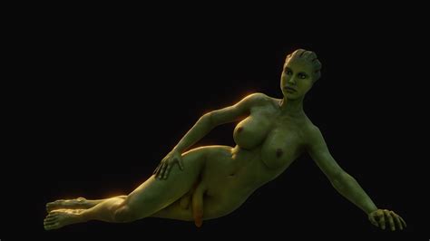 Asari Wallpaper 1 Green Futanari Version By EvilReFlex Hentai Foundry