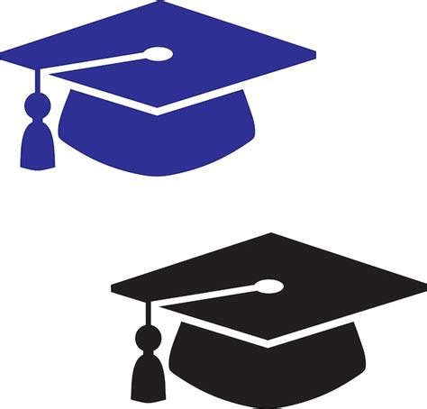 Silueta De Dise O Vectorial De Gorro Y Diploma De Graduaci N Vector