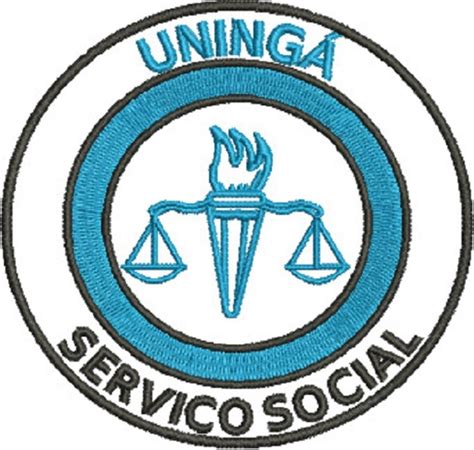 Matriz de Bordado Uningá Serviço Social Elo7 Produtos Especiais