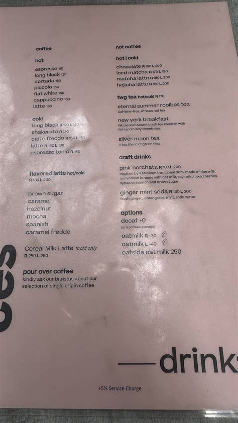 Menu At Deuces Coffee Cafe Makati