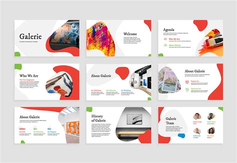 Art Gallery PowerPoint Presentation Template - Graphue