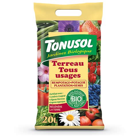 Terreau Tous Usages Bio Tonusol N1 Du Jardinage Bio Tonusol