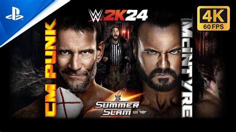 Drew Mcintyre Vs Cm Punk Special Guest Referee Seth Rollins Summerslam