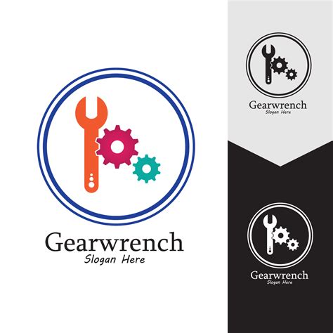 Gearwrench Vector Icon Background Template Vector Art At Vecteezy