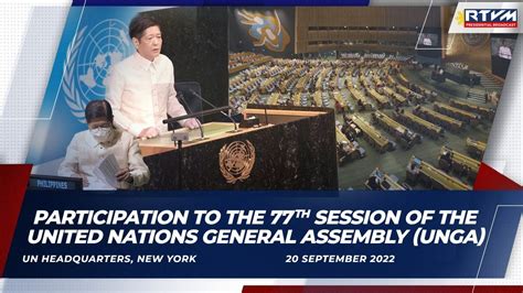 Participation To The Th Session Of The United Nations General