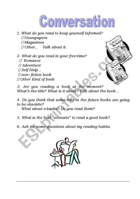 Printable Esl Worksheets Conversation