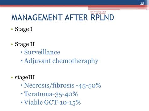 Testis Carcinoma Management Lymphatic Drainage And Rplnd Ppt Free Download