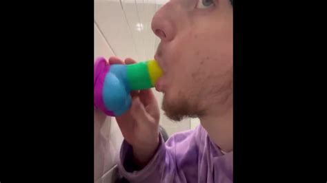 Sucking Dildo In Gas Station Bathroom Pornhub Gay