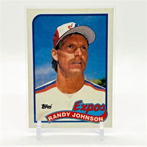 Topps Randy Johnson Rookie Baseball Card Rc Expos Ebay