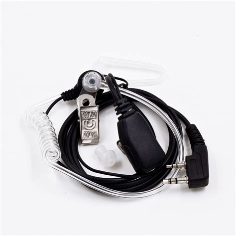 Baofeng 2 Pin Throat Mic Air Tube Earpiece Headset For Pofung Uv5r Bf 888s Uv 82 Bf F8 Plus C300