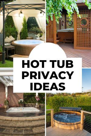 Secluded Spas Backyard Small Hot Tub Privacy Ideas
