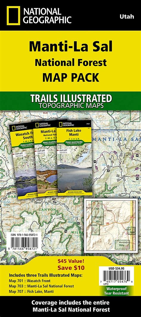 Manti-La Sal National Forest [Map Pack Bundle] by National Geographic ...