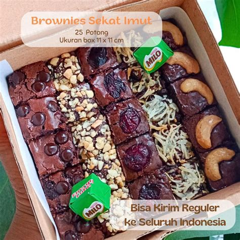 Jual Brownies Sekat Imut Brownies Fudgy Brownies Panggang Bandung Isi