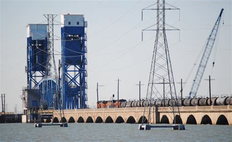 Industrial History Bnsf Santa Fe Causeway Bridges At Galveston Tx