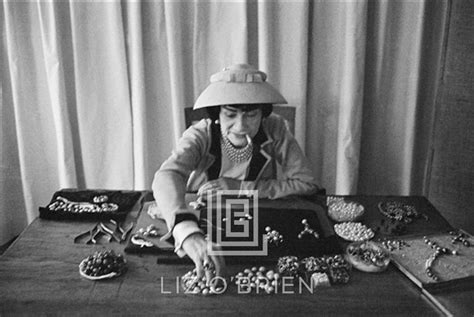 Coco Chanel Creates Jewelry, Front, 1957 by Mark Shaw | Liz O'Brien