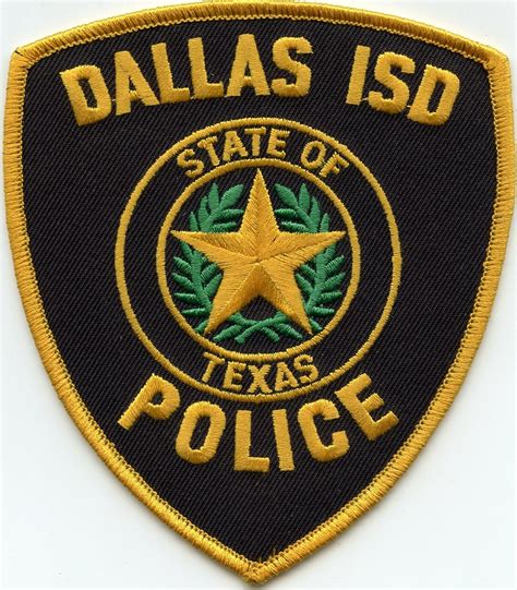 Old Style Dallas Independent School District Isd Texas Tx Police Patch