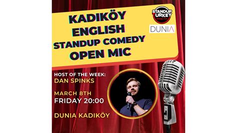 Kadıköy English Stand-up Comedy Open Mic | 08 Mart 2024 | Dunia | Biletino