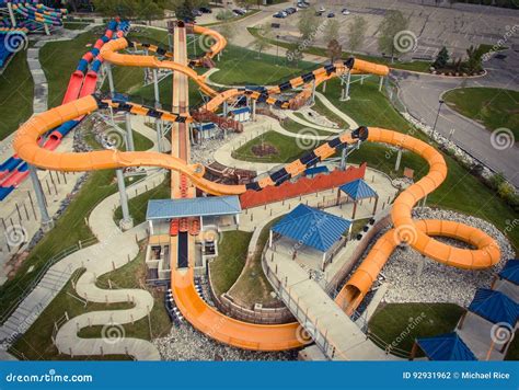 Water Slide At Waterpark In Summer Editorial Photo | CartoonDealer.com ...