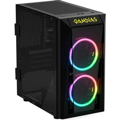 Gabinete Gamer Gamdias Talos E Mid Tower Rgb Fan Lateral Em