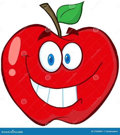 Apple Cartoon Mascot Character With Muscle Arms Vector Illustration ...